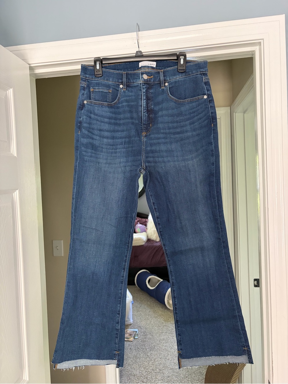LOFT Classic Blue Denim Wide Leg Jeans